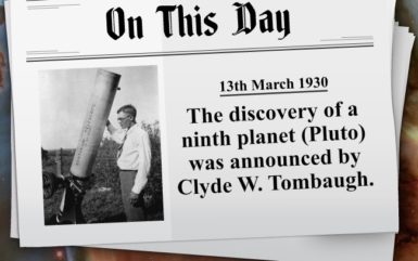 13th March 1930 – The discovery of Pluto was announced
