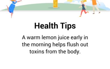Drinking warm lemon water in the morning for detox – cleanses your body