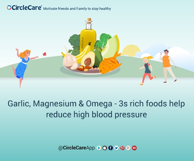 Reduce-Blood-Pressure-Garlic-Magnesium-Omega-3-CircleCare-Health-Tips