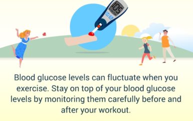 What can cause your blood glucose level to fluctuate?