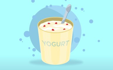 Plain, Sugarless Yogurt to fight bad breath